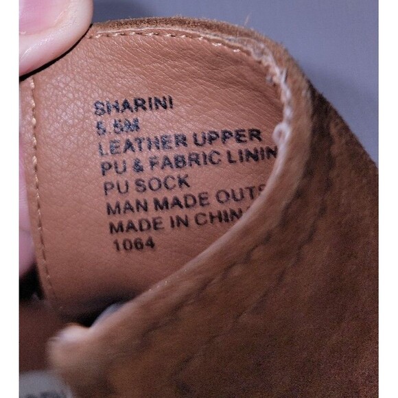 Steve Madden Sharini Brown Suede Ankle Boots Women's US 5.5 - Picture 5 of 7